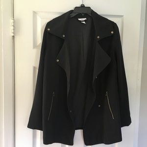 Black Crepe Jacket with gold details